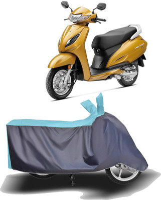 Amozkart Two Wheeler Cover for Honda(Activa 6G, Blue, Grey)