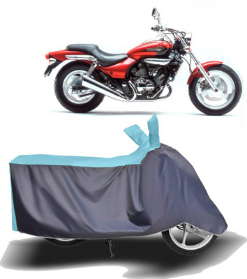 MOTOGENIX Two Wheeler Cover for Kawasaki(Eliminator, Blue, Grey)