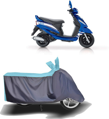 MOTOGENIX Two Wheeler Cover for Mahindra(Rodeo UZO, Blue, Grey)