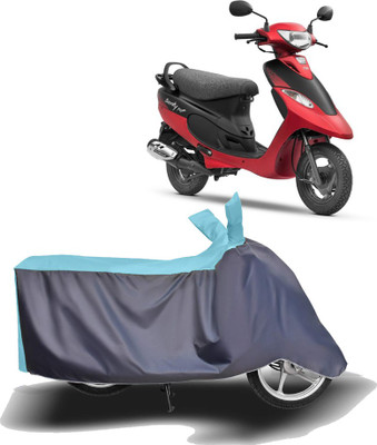 MOTOGENIX Two Wheeler Cover for TVS(Scooty Pep+, Blue, Grey)