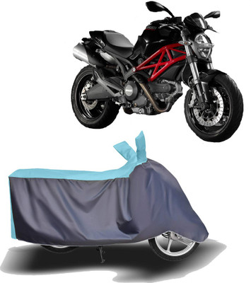 MOTOGENIX Two Wheeler Cover for Ducati(Monster 795, Blue, Grey)