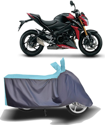 MOTOGENIX Two Wheeler Cover for Suzuki(GSX S1000, Blue, Grey)