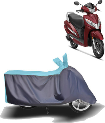 MOTOGENIX Two Wheeler Cover for Honda(Activa, Blue, Grey)