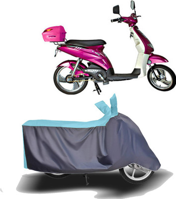 MOTOGENIX Two Wheeler Cover for Avon(E Lite, Blue, Grey)