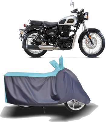 MOTOGENIX Two Wheeler Cover for Benelli(Imperiale 400, Blue, Grey)