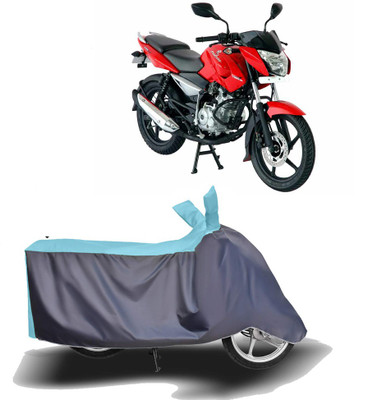MOTOGENIX Two Wheeler Cover for Bajaj(Pulsar 135 LS DTS-i, Blue, Grey)