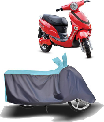 MOTOGENIX Two Wheeler Cover for Hero Electric(Electric Photon, Blue, Grey)