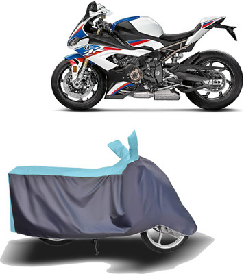 MOTOGENIX Two Wheeler Cover for BMW(S1000RR, Blue, Grey)