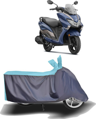 MOTOGENIX Two Wheeler Cover for Suzuki(Burgman Street 125, Blue, Grey)