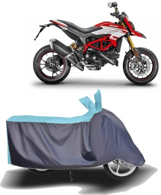 MOTOGENIX Two Wheeler Cover for Ducati(Hypermotard, Blue, Grey)