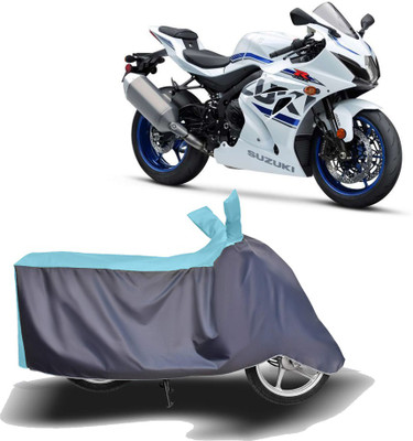 MOTOGENIX Two Wheeler Cover for Suzuki(GSX-R1000 ABS, Blue, Grey)
