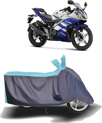 MOTOGENIX Two Wheeler Cover for Yamaha(YZF R15 Ver 2.0, Blue, Grey)