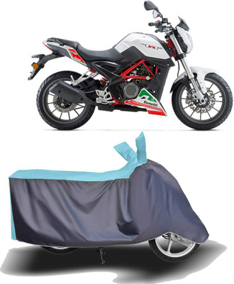 MOTOGENIX Two Wheeler Cover for Benelli(TNT 25, Blue, Grey)