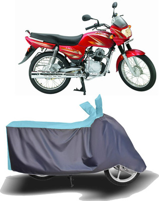 MOTOGENIX Two Wheeler Cover for LML(CRD, Blue, Grey)