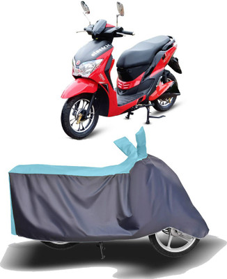 MOTOGENIX Two Wheeler Cover for Hero Electric(Dash, Blue, Grey)