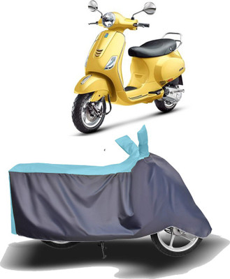 MOTOGENIX Two Wheeler Cover for Vespa(Vespa VXL, Blue, Grey)
