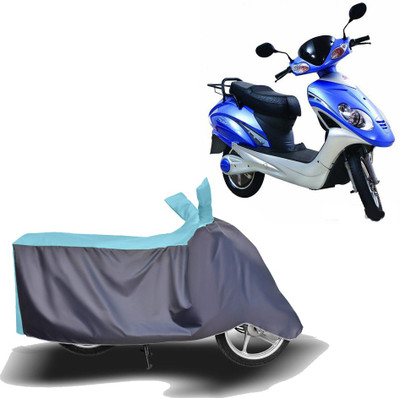 MOTOGENIX Two Wheeler Cover for Lohia(Fame, Blue, Grey)