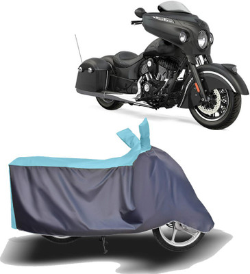 MOTOGENIX Two Wheeler Cover for Indian(Chief Dark Horse, Blue, Grey)