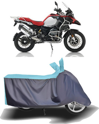 MOTOGENIX Two Wheeler Cover for BMW(R 1200 GS, Blue, Grey)