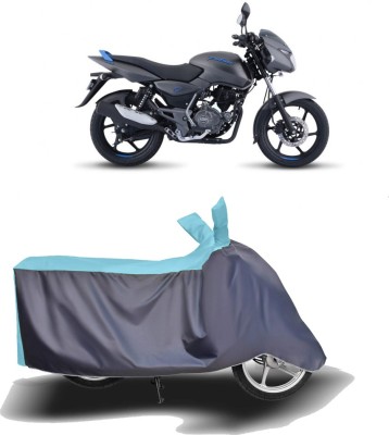 MOTOGENIX Two Wheeler Cover for Bajaj(Pulsar 125 Neon, Blue, Grey)