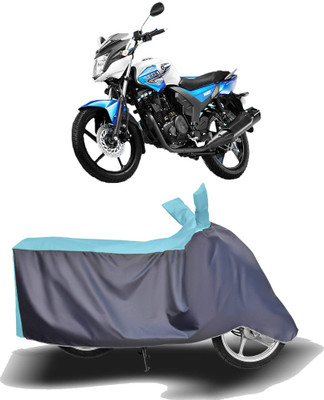 MOTOGENIX Two Wheeler Cover for Yamaha(SZ-RR, Blue, Grey)