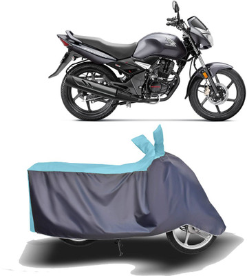 MOTOGENIX Two Wheeler Cover for Honda(CB Unicorn 150, Blue, Grey)