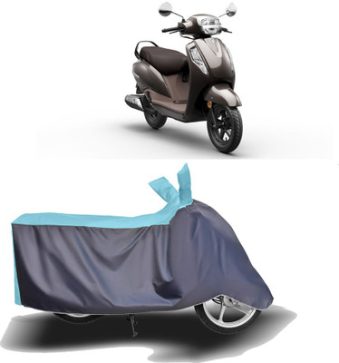 MOTOGENIX Two Wheeler Cover for Suzuki(New Access 125, Blue, Grey)