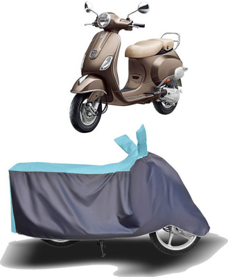 MOTOGENIX Two Wheeler Cover for Vespa(Vespa, Blue, Grey)