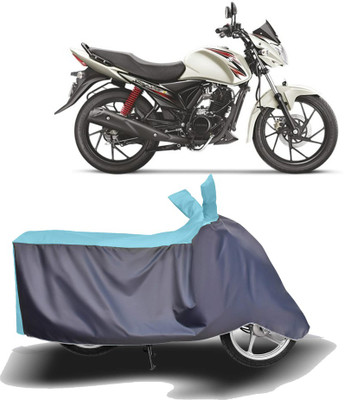MOTOGENIX Two Wheeler Cover for Suzuki(Sling Shot Plus, Blue, Grey)