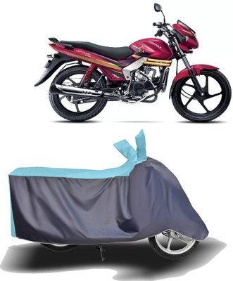MOTOGENIX Two Wheeler Cover for Mahindra(Centuro Rockstar, Blue, Grey)