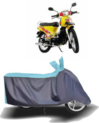 MOTOGENIX Two Wheeler Cover for Kinetic(K4, Blue, Grey)