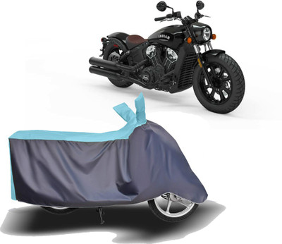 MOTOGENIX Two Wheeler Cover for Indian(Scout, Blue, Grey)