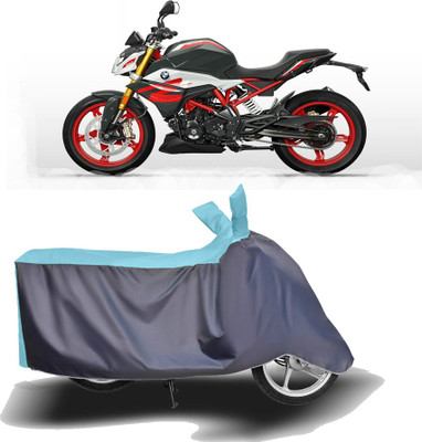 MOTOGENIX Two Wheeler Cover for BMW(G 310 R, Blue, Grey)