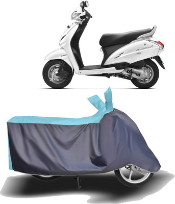 MOTOGENIX Two Wheeler Cover for Honda(Activa 3G, Blue, Grey)