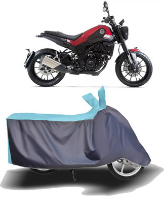 MOTOGENIX Two Wheeler Cover for Benelli(Leoncino 250, Blue, Grey)