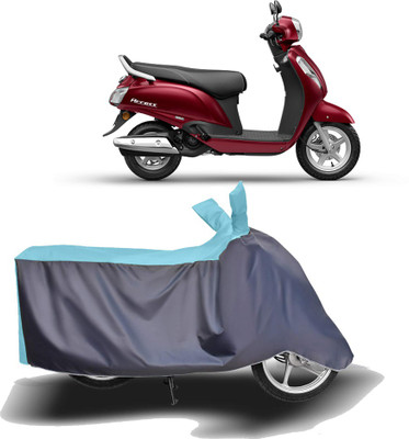 MOTOGENIX Two Wheeler Cover for Suzuki(Access, Blue, Grey)