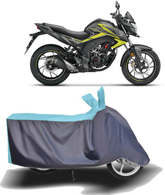 MOTOGENIX Two Wheeler Cover for Honda(CB Hornet 160R, Blue, Grey)