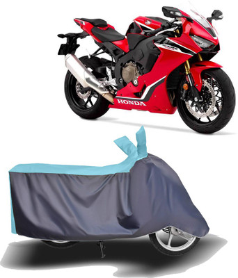 MOTOGENIX Two Wheeler Cover for Honda(CBR 1000RR, Blue, Grey)