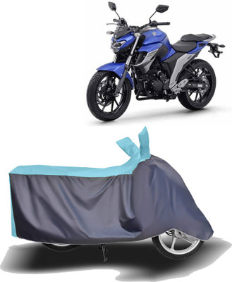 MOTOGENIX Two Wheeler Cover for Yamaha(FZ, Blue, Grey)