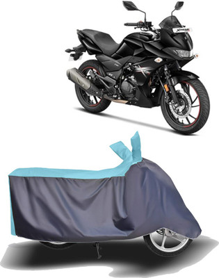MOTOGENIX Two Wheeler Cover for Hero(MotoCorp Xtreme 200S, Blue, Grey)