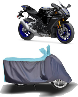 MOTOGENIX Two Wheeler Cover for Yamaha(YZF R1M, Blue, Grey)