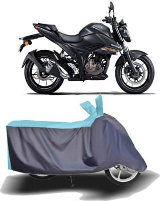 MOTOGENIX Two Wheeler Cover for Suzuki(Gixxer 250, Blue, Grey)