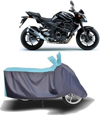 MOTOGENIX Two Wheeler Cover for Kawasaki(Z750, Blue, Grey)