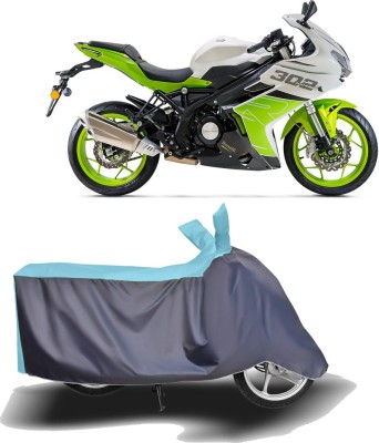 MOTOGENIX Two Wheeler Cover for Benelli(302R, Blue, Grey)