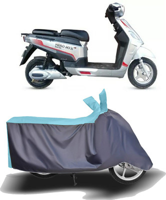 MOTOGENIX Two Wheeler Cover for Hero Electric(Electric NYX e5, Blue, Grey)