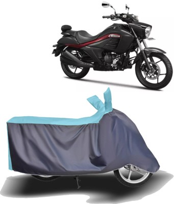 MOTOGENIX Two Wheeler Cover for Suzuki(Intruder, Blue, Grey)