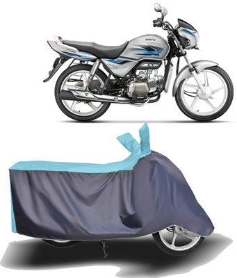 Mdstar Waterproof Two Wheeler Cover for Hero(Splendor Pro, Blue, Grey)