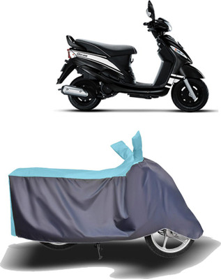 MOTOGENIX Two Wheeler Cover for Mahindra(Rodeo, Blue, Grey)