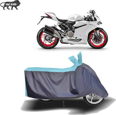 MOTOGENIX Two Wheeler Cover for Ducati(899 Panigale, Blue, Grey)