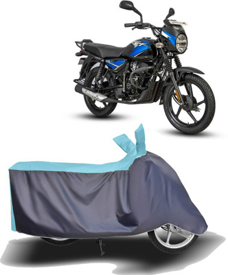 Mdstar Waterproof Two Wheeler Cover for Bajaj(CT110, Blue, Grey)